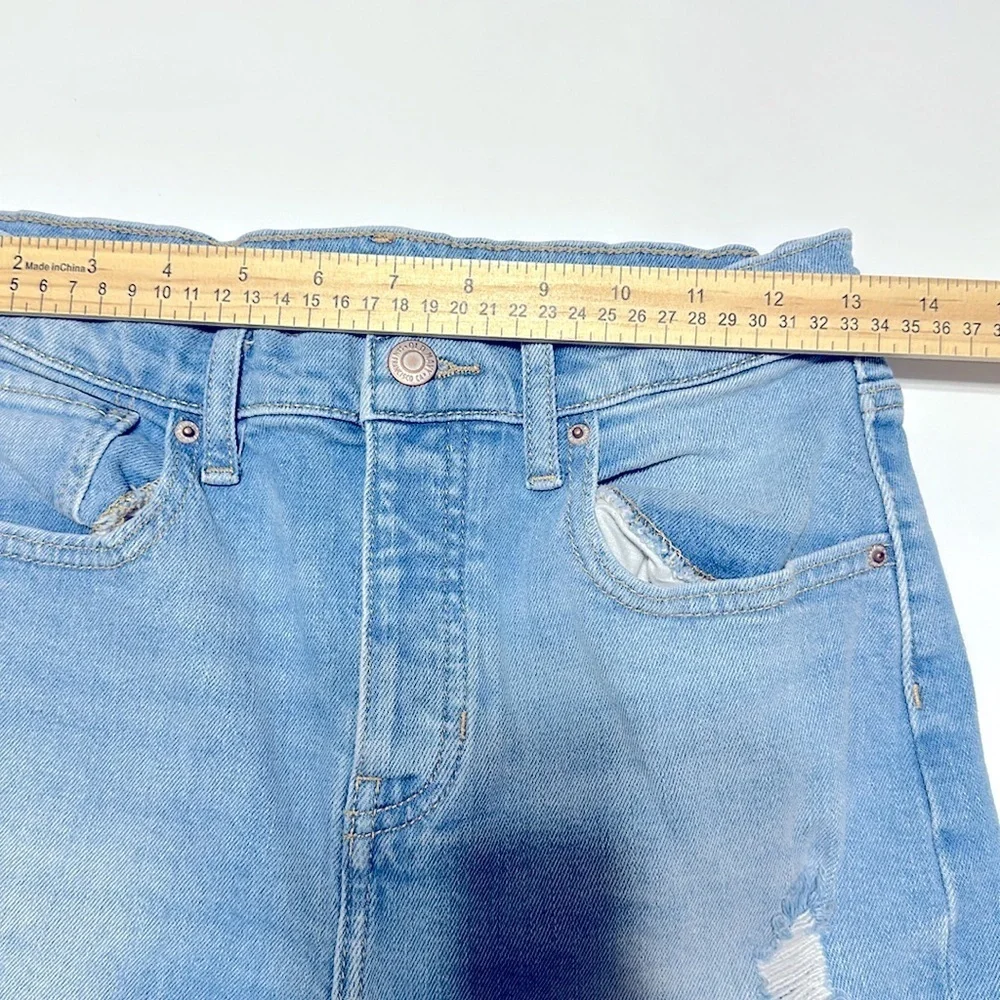 Old navy O.G straight high rise  distressed 99%cotton 1% spandex - Picture 4 of 6